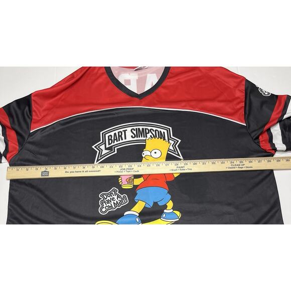 Simpson’s Men’s Graphic Bart Simpson Soccer Jersey, 2XL - Picture 6 of 13